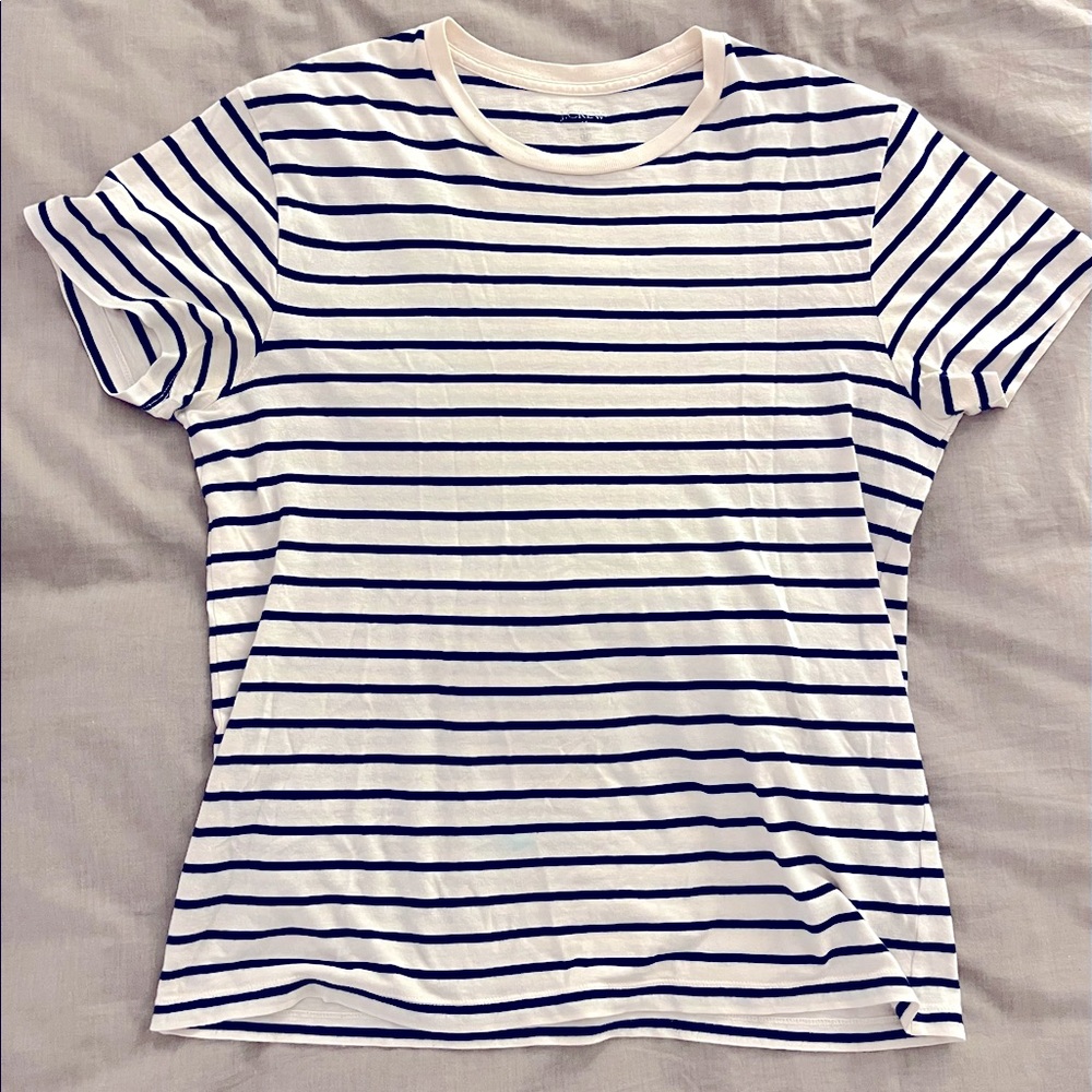 J. Crew: Striped short sleeved T-shirt